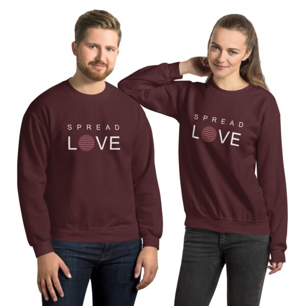 Maroon spread love sweatshirt